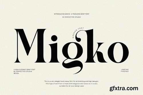 Sigko Elegant Serif Font Typeface MARXAU6