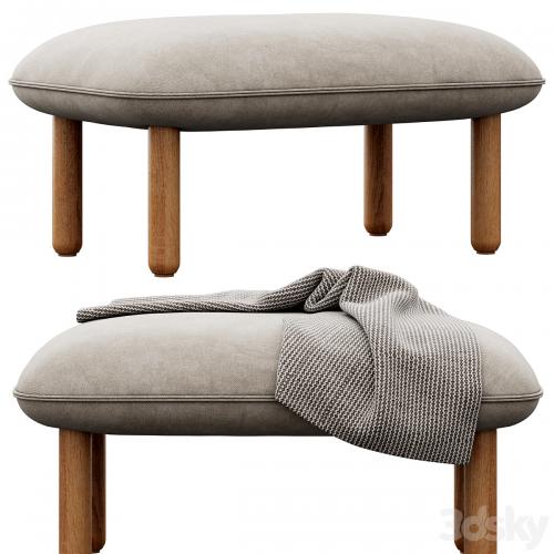 Brick QT Ottoman by Poppin