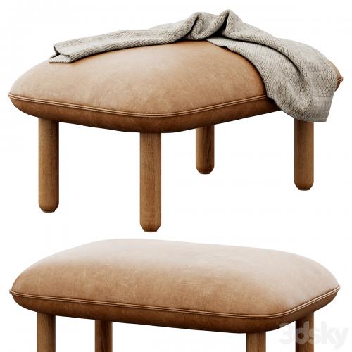 Brick QT Ottoman by Poppin