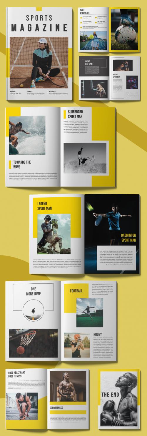 Sport Magazine Layout Design