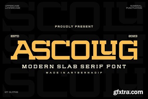 Ascolug - Slab Serif Font K8RQVG9