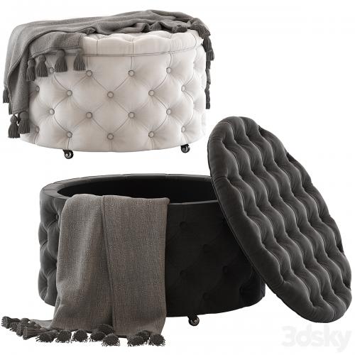 Hyde Park Home Jessica Ottoman