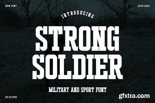 Strong Soldier - Military and Sport Font RCE3FAR