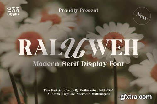 Raluweh - Modern Serif Display 98KX9SC