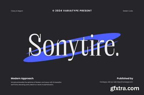 Sonytire - Classy Elegant Serif SFZS8X9