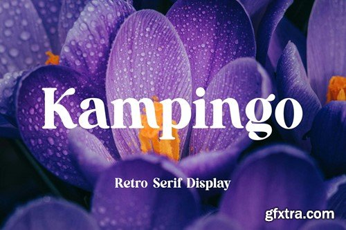 Kampingo Retro Serif Display Font 5UPBRXC