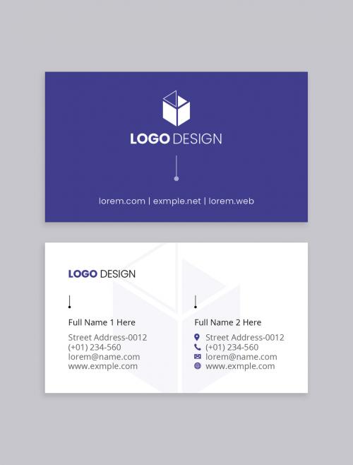 Blue Business Card Layout