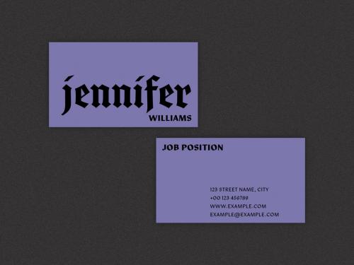 Minimal Business Card Layout