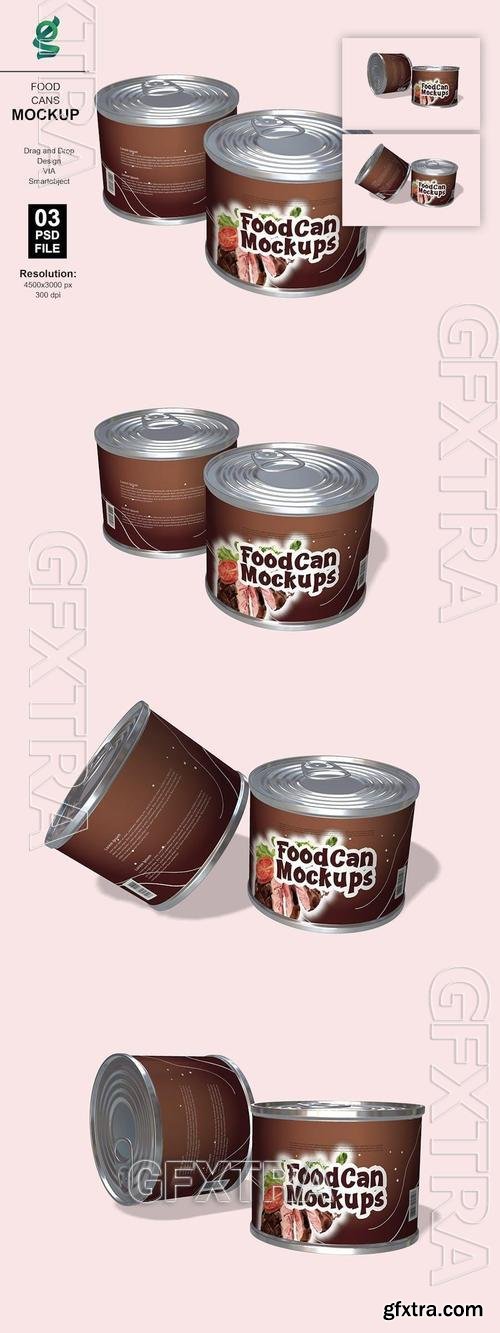 Food Can Mockups ZGVUMJM