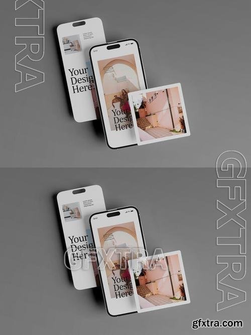 Phone Screen Display Mockup UZ2WDKL