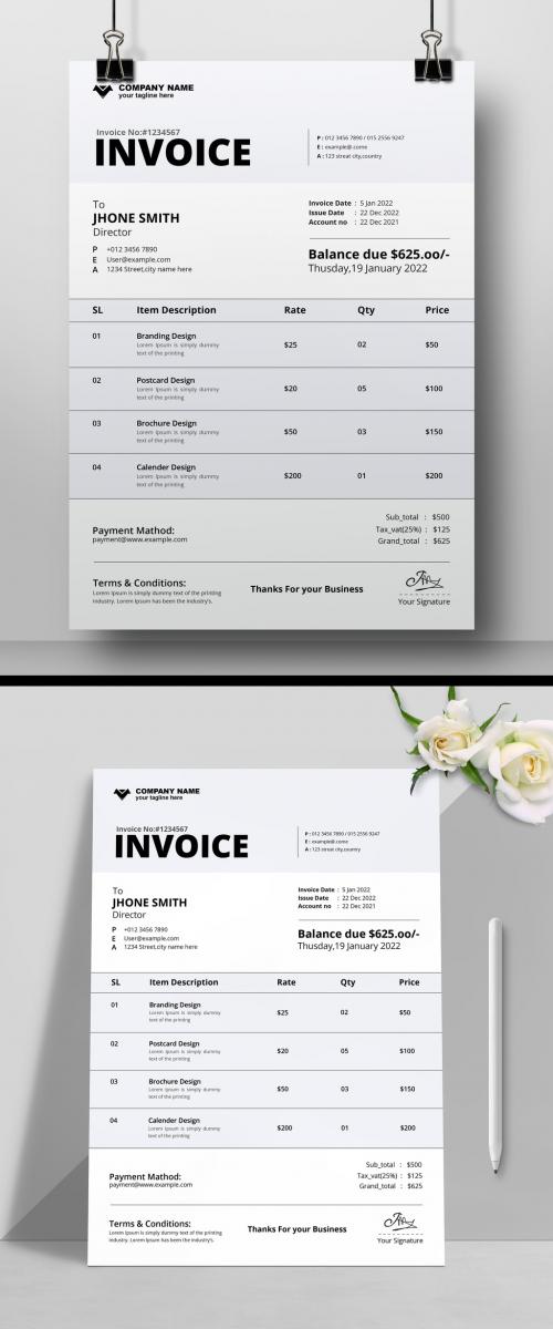 New Invoice Layout