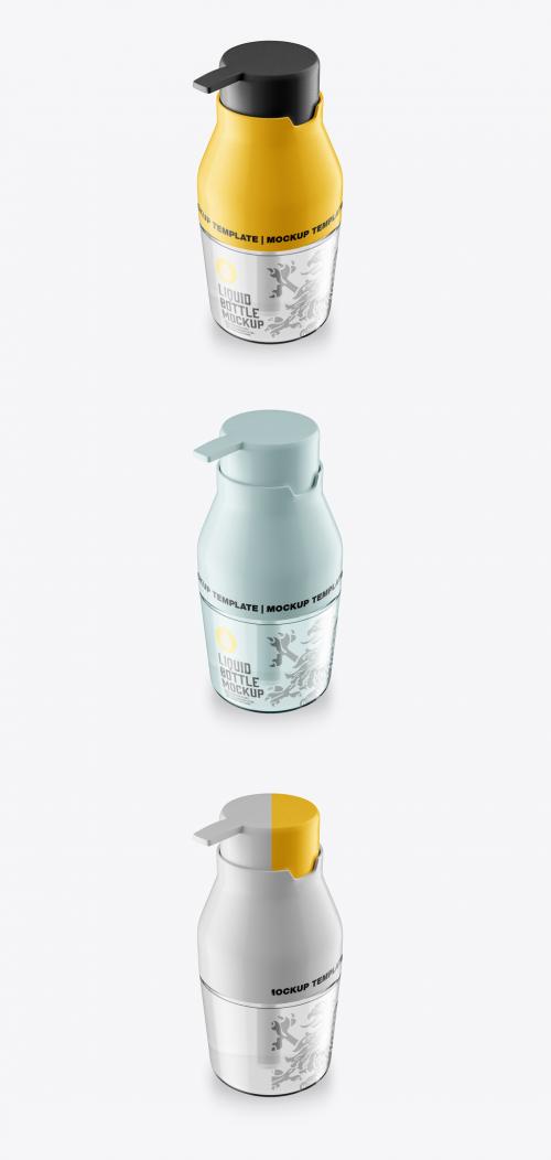 Plastic Soap Bottle Mockup