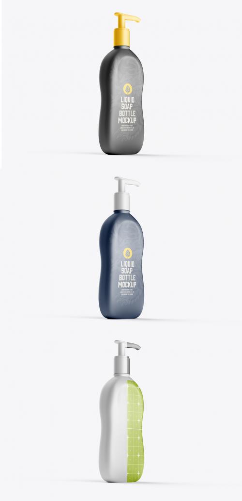 Matte Soap Bottle Mockup