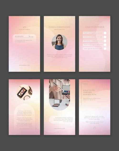 Pink Gradient Beauty Story Template