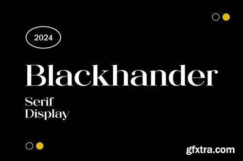 Blackhander Serif Display Font KJT2MC6