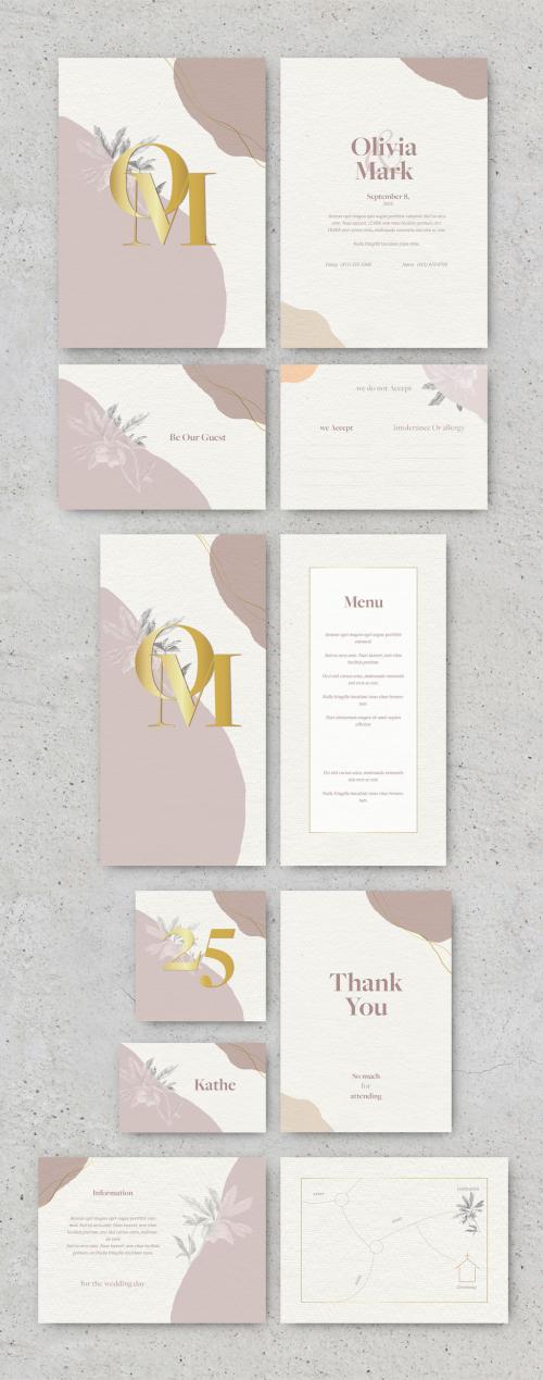 Nude Forms Style Wedding Set