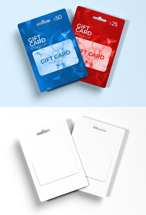 Gift Card Set Mockup