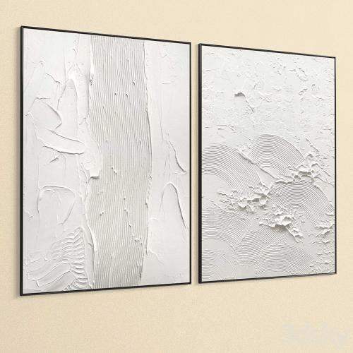 Plaster Two Photo Frames T-361