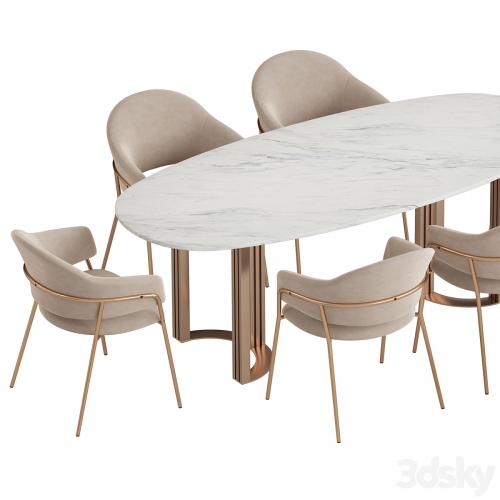 Hudkoff Lord table Gloria chair