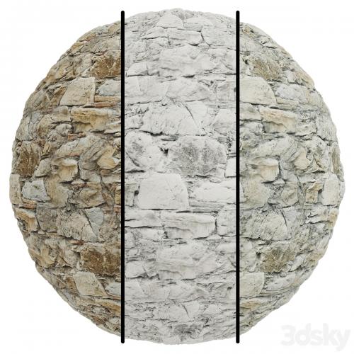 FB760 Natural Stone Wall Sample | 3MAT | 4K | seamless | PBR