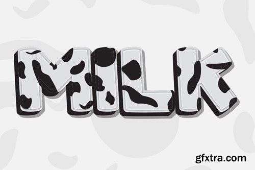 Dairy Cow Text Effect GBW8PGZ