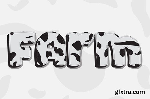 Dairy Cow Text Effect GBW8PGZ