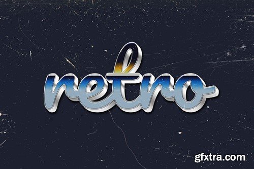 Retro 3D Text Effect DW4RM9T