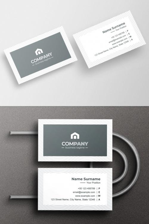 Horizontal Business Card Layout