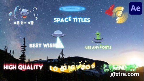 Videohive Ufo And Aliens Space Titles for After Effects 51387301