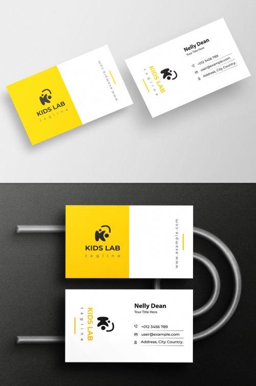 Yellow Business Card