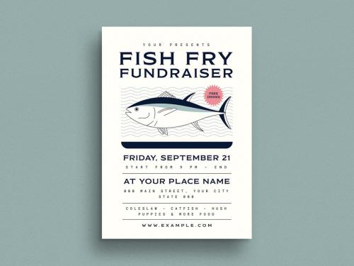 Fish Fry Fundraiser Flyer Layout