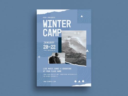 Winter Camp Event Flyer Layout