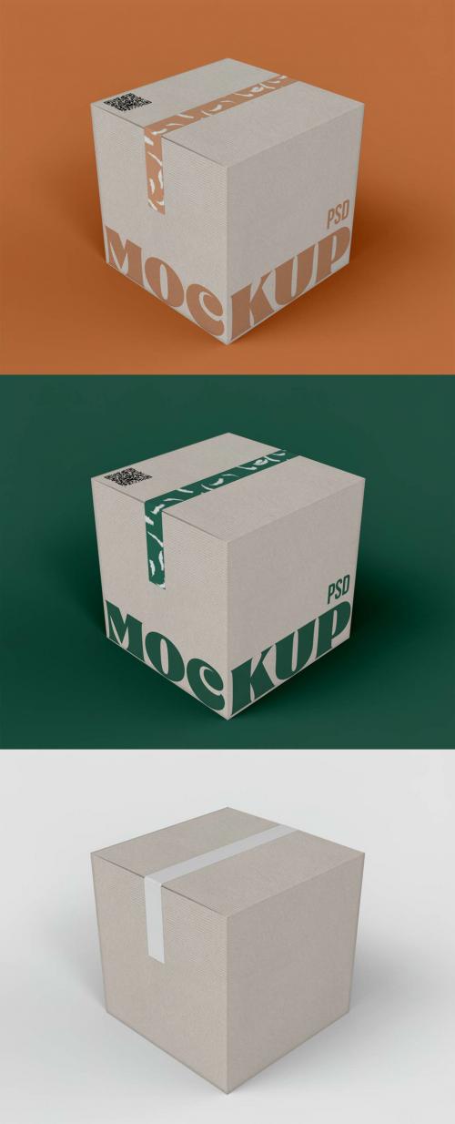 Square Box Mockup