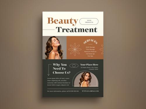 Beauty Treatment Flyer Layout