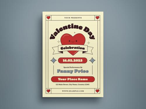 Valentine Day Flyer Layout