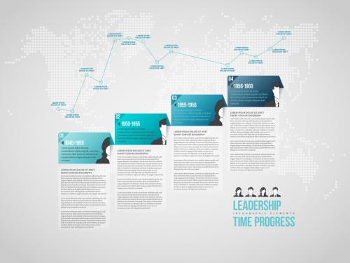 Leadership Time Progress Infographic