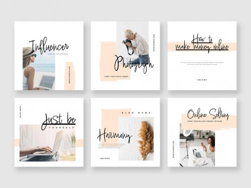 Social Media Layouts for Bloggers and Influencers