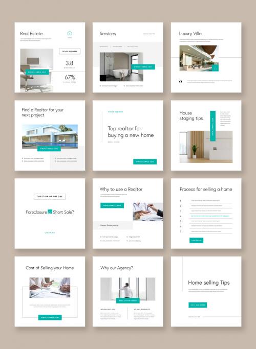 E Newsletter Layout for Real Estate Purposes