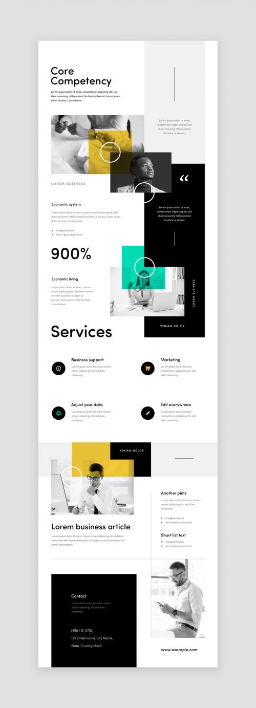 Newsletter Layout for Creative Business Agency