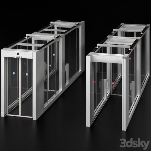 Access security system turnstile metal detector