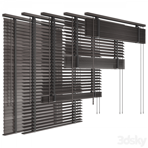 Folding wooden blinds