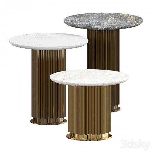 Gold Emperador Dark Coffee Table