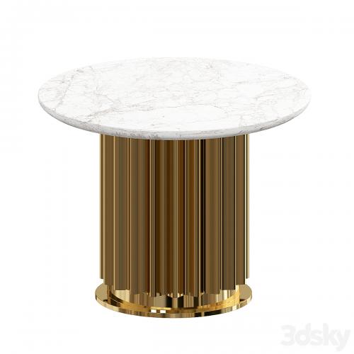 Gold Emperador Dark Coffee Table