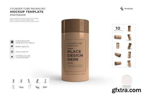 Cylinder Bottle Mockup Collections 15xPSD