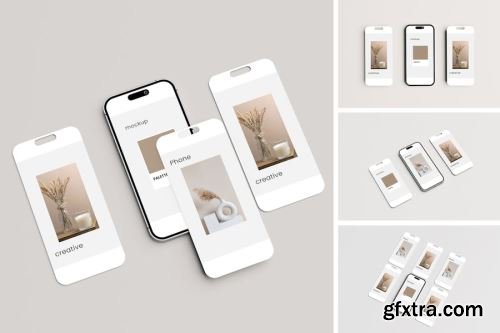 Phone 15 Pro Max Mockup Collections 14xPSD