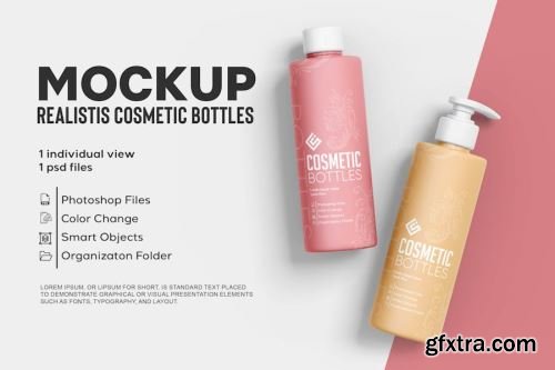 Cosmetic Bottle Mockup Collections 12xPSD