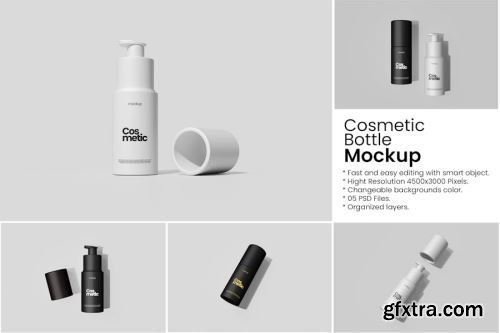 Cosmetic Bottle Mockup Collections 12xPSD