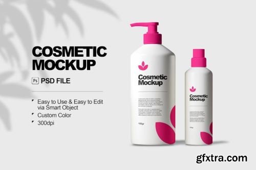 Cosmetic Bottle Mockup Collections 12xPSD