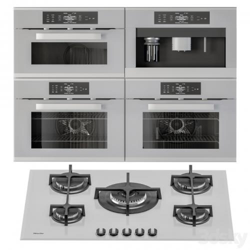 Kitchen appliance Set Gray White