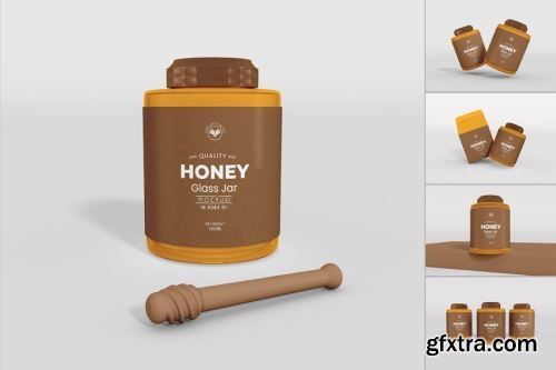 Honey Jar Mockup Collections #2 14xPSD